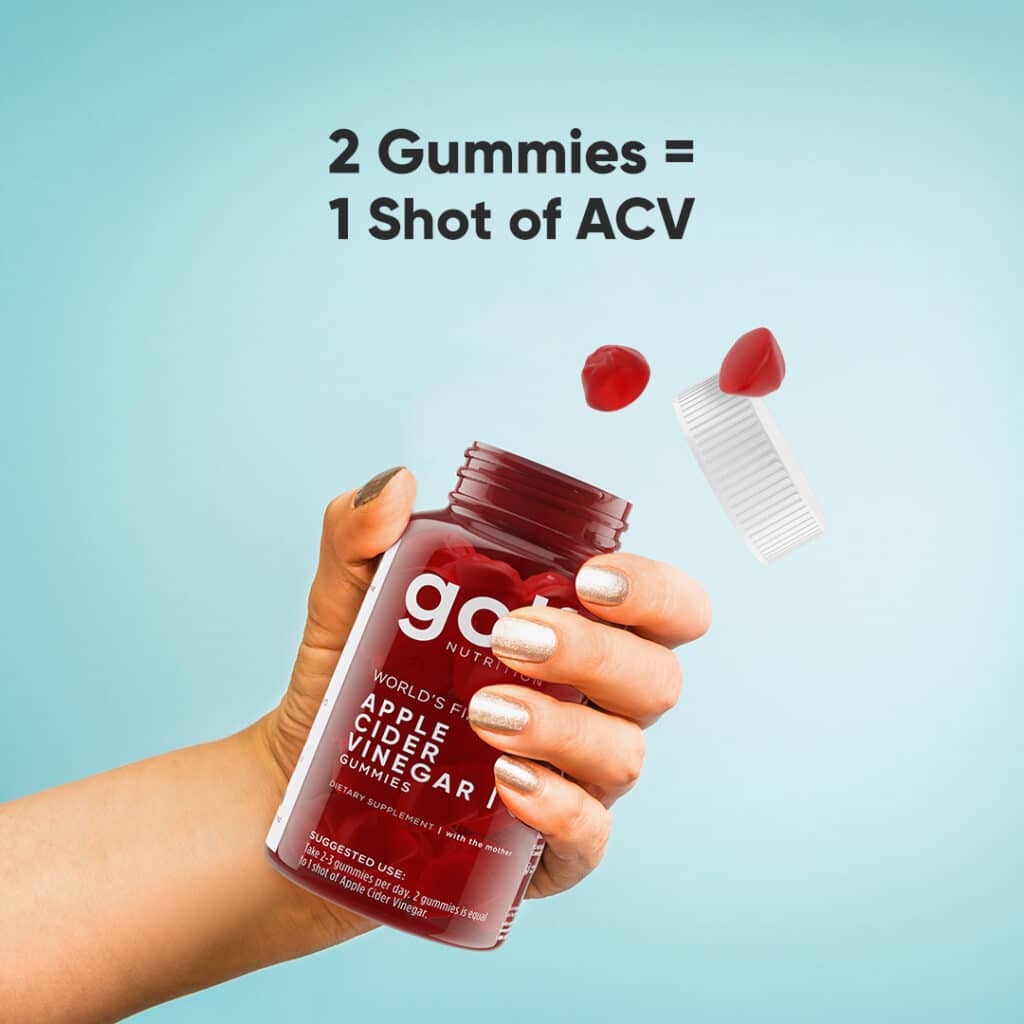 2 Gummies = 1 shot of ACV